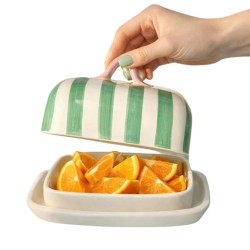 Beurrier en céramique KULT – Beurrier design coloré | Lucie in the R , Green