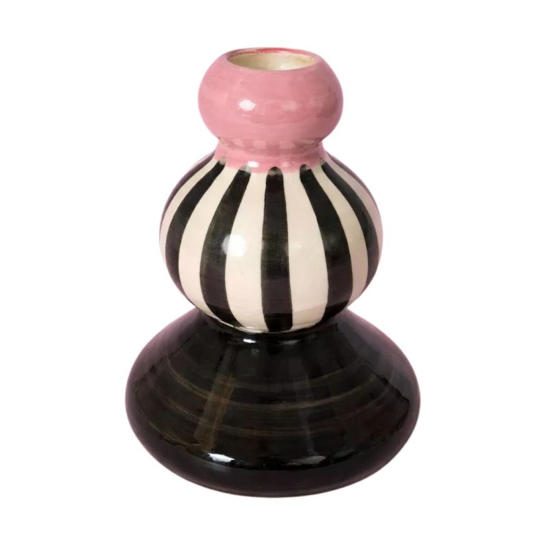 Bougeoir émaillé en céramique KULT – Bougeoir déco coloré | Lucie in the R