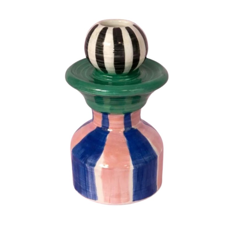 Bougeoir émaillé en céramique KULT – Bougeoir déco coloré | Lucie in the R