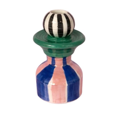 Bougeoir émaillé en céramique KULT – Bougeoir déco coloré | Lucie in the R