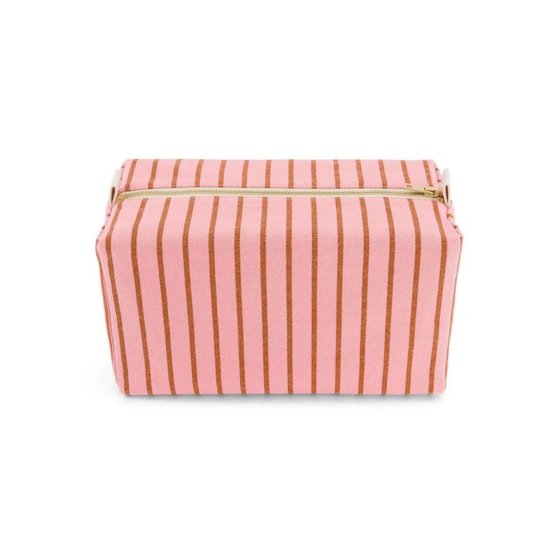 Trousse de toilette Vic Rose in April – 26 × 13 × 12 cm, coton enduit | Lucie in the R