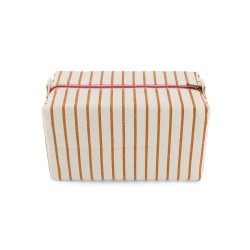 Trousse de toilette Vic Rose in April – 26 × 13 × 12 cm, coton enduit | Lucie in the R