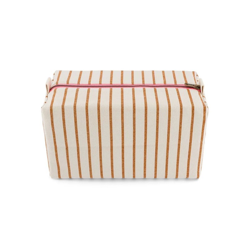 Trousse de toilette Vic Rose in April – 26 × 13 × 12 cm, coton enduit | Lucie in the R