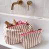 Trousse de toilette Vic Rose in April – 26 × 13 × 12 cm, coton enduit | Lucie in the R