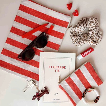 Porte‑monnaie Marie Rose in April – Coton OEKO‑TEX, compact et résistant | Lucie in the R