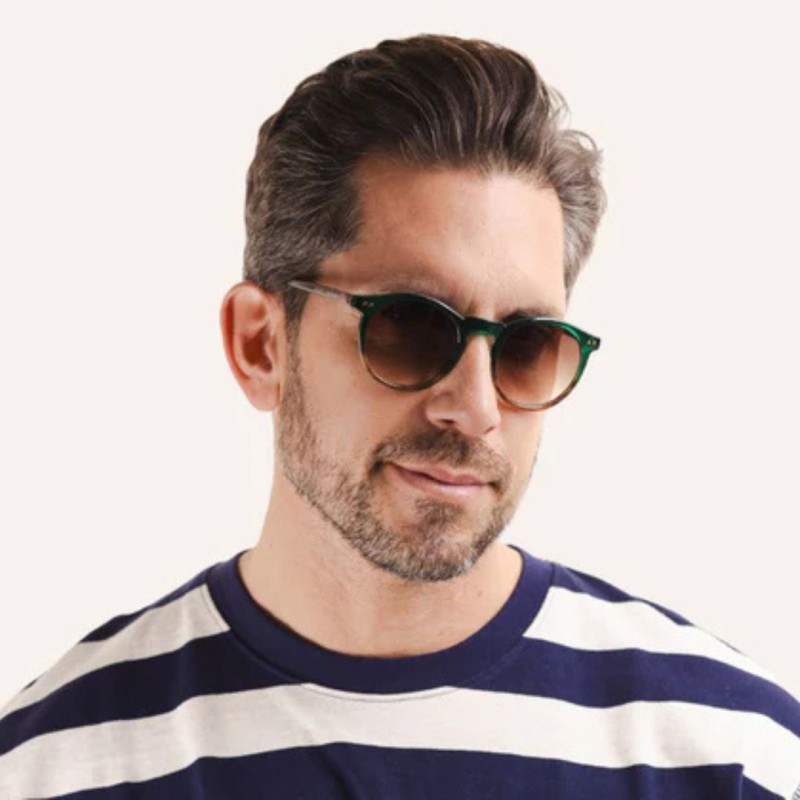 Charly Therapy - Lunettes solaires à monture ronde recyclée - Charly caramel