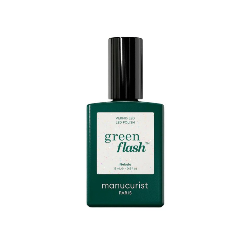Vernis semi-permanent Playback Nebula Green Flash Manucurist | Lucie in the R