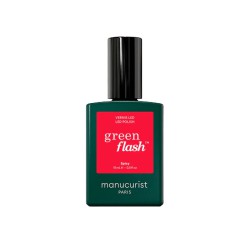 Vernis semi-permanent Playback Spicy Green Flash Manucurist | Lucie in the R
