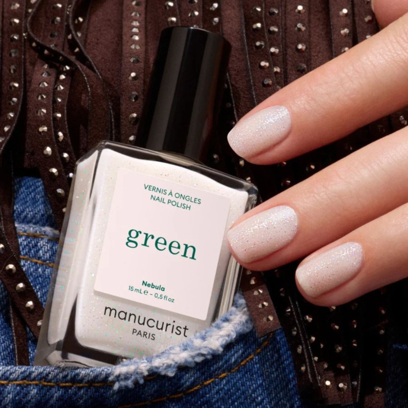 Vernis GREEN Manucurist – Nebula Playback Couleur naturelle & formule clean à base de plantes mimosa