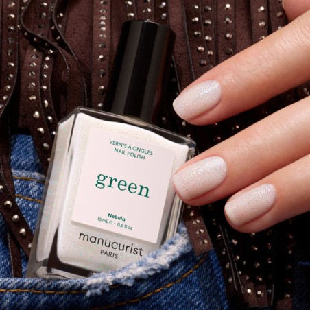 Vernis GREEN Manucurist – Nebula Playback Couleur naturelle & formule clean à base de plantes mimosa