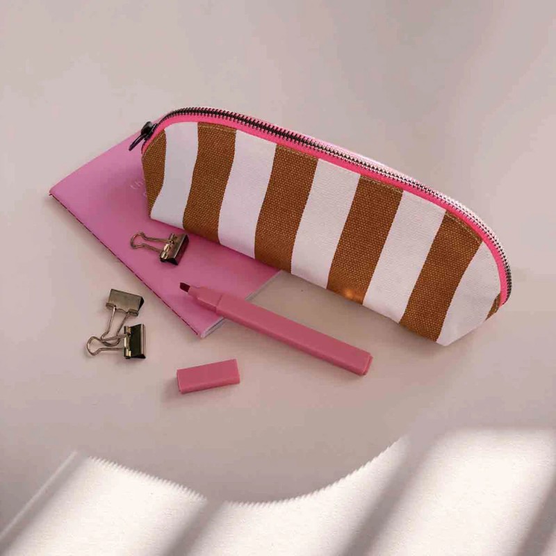 Trousse Gaston, trousse à crayons – Rose in April, coton OEKO-TEX, style & durabilité