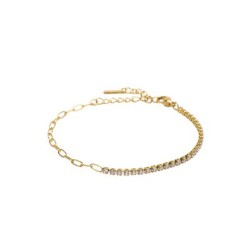 Bracelet Sean maille Tennis By Garance — collier fin moderne ajusté