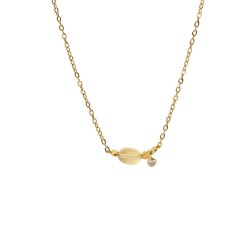 Collier Aime Jaune – Collier fin & raffiné en doré | By Garance