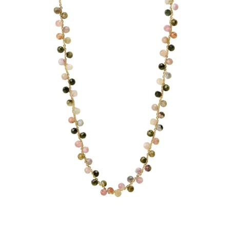 Collier Aime vert – Collier fin & raffiné en doré | By Garance