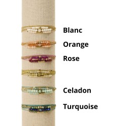 Bracelet multi-tours cici By Garance — bracelet fin doré ajustable