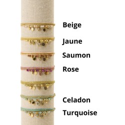 Bracelet multi-tours Arlo By Garance — bracelet fin doré ajustable