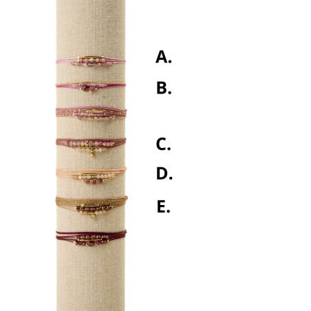 Bracelet double-tours Baya serti clos By Garance — bracelet fin ajustable