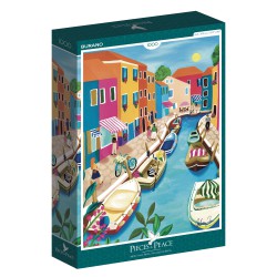 Puzzle Burano 1000 pièces — Puzzle artistique fabriqué en France | Lucie in the R