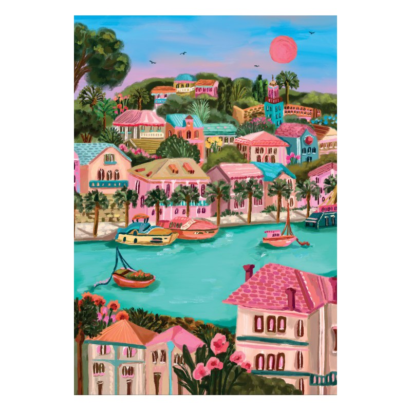 Puzzle Hvar 1000 pièces — Puzzle artistique fabriqué en France | Lucie in the R