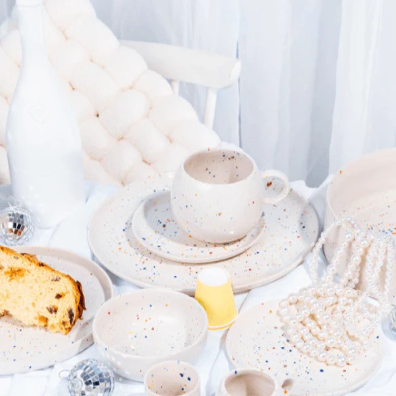 Assiette de fête New Party 27 cm — Vaisselle artisanale Egg Back Home | Lucie in the R