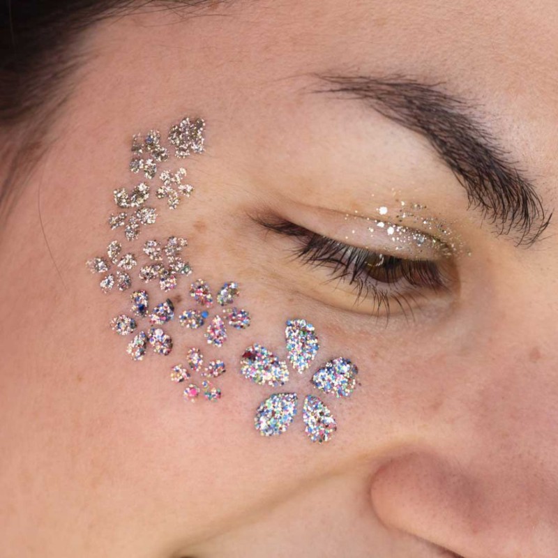 Pochoir Etoiles Si Si La Paillette - Tatouages Pailletés Réutilisables