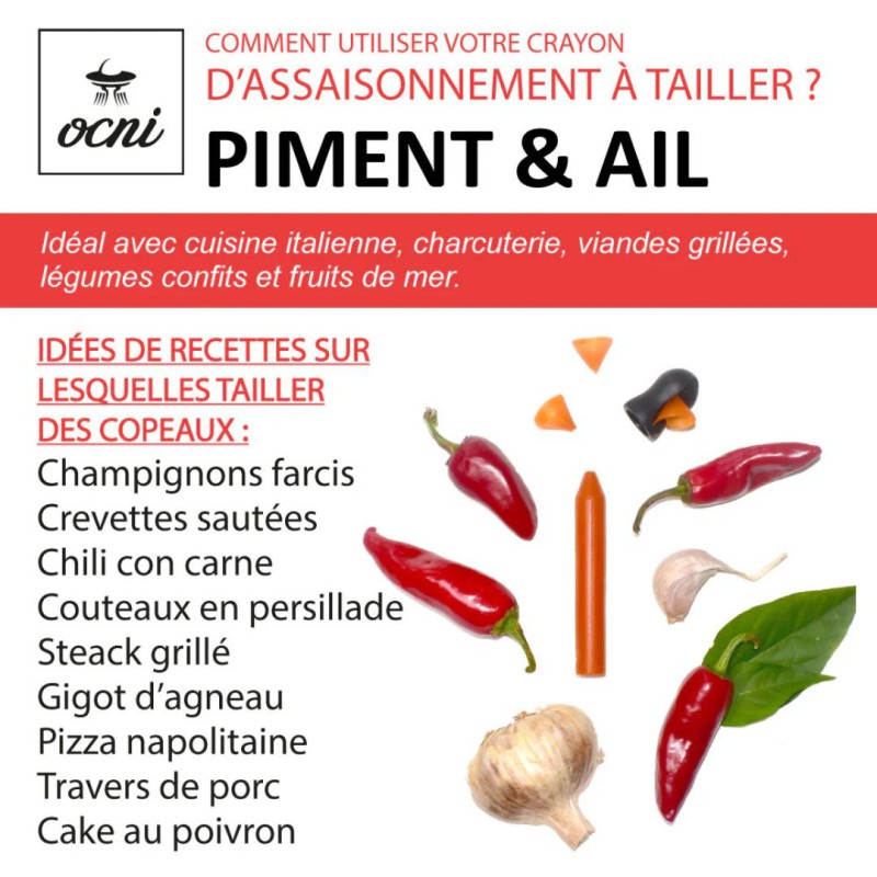 Crayon comestible Basilic OCNI Factory — condiment à tailler | Lucie in the R