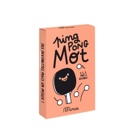 Jeu Ping Pong Mot Minus Éditions — jeu d’ambiance | Lucie in the R