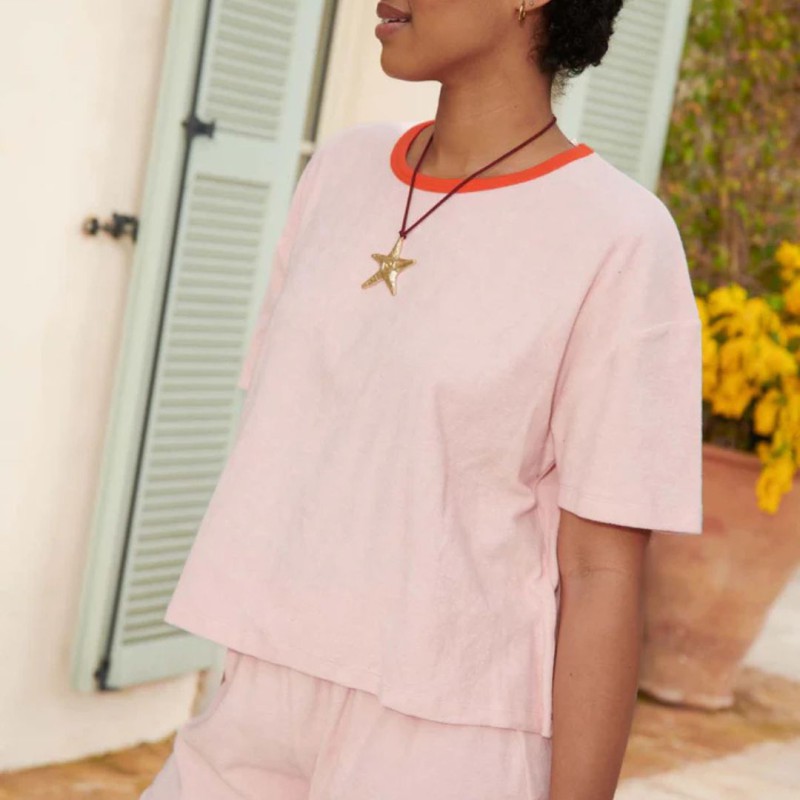 Pyjama short & t‑shirt coton bio We Are Jolies – Confort & éthique - débardeur