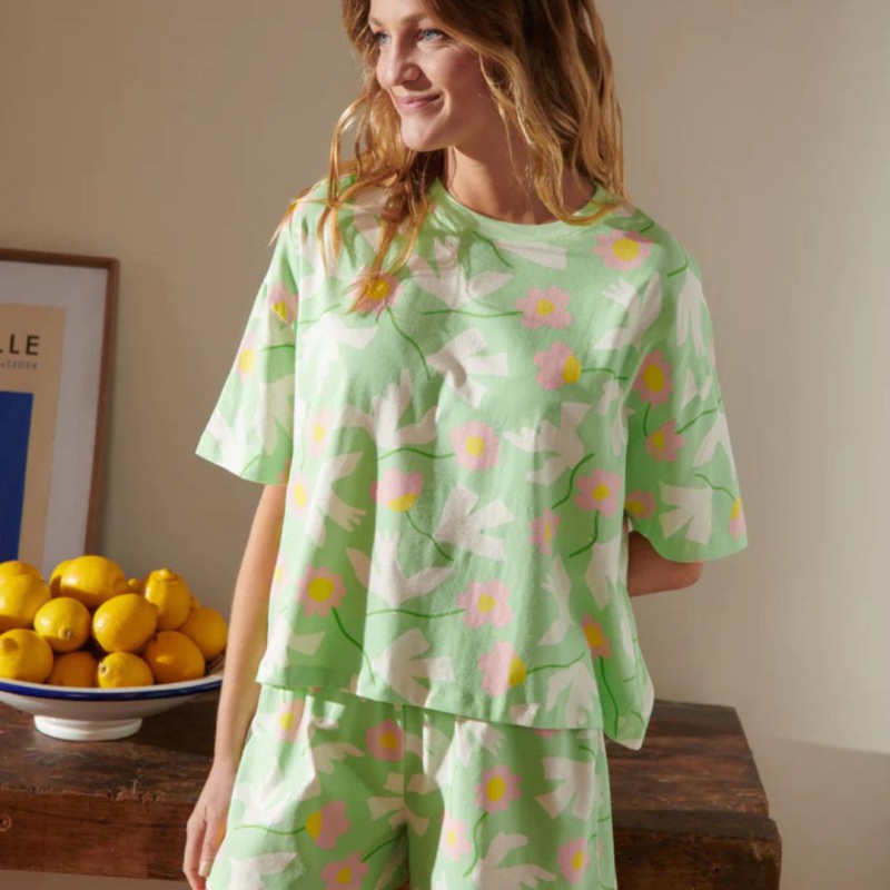 Pyjama short & t‑shirt coton bio We Are Jolies – Confort & éthique