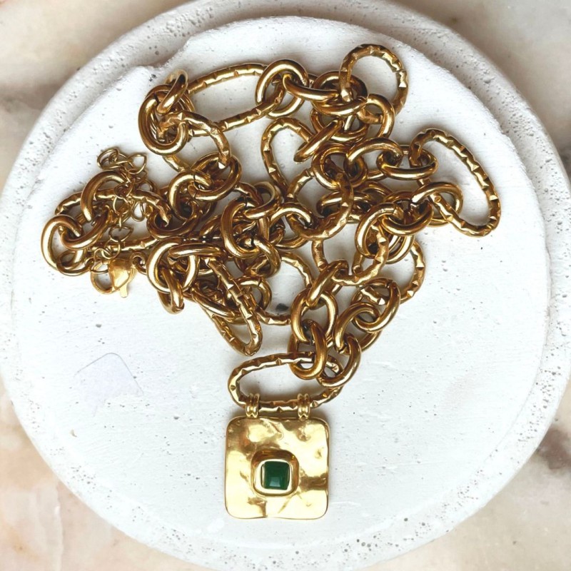 Collier Ruby vert - Chouhuihui