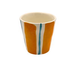 Tasse à café Lungo Linear ocre Duro Ceramics – céramique | Lucie in the R