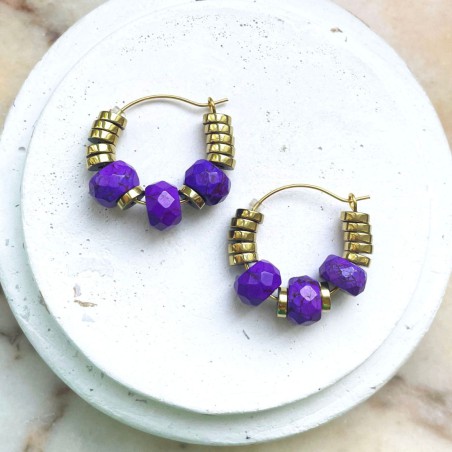 Créoles Sofia Mauve - Chouhuihui