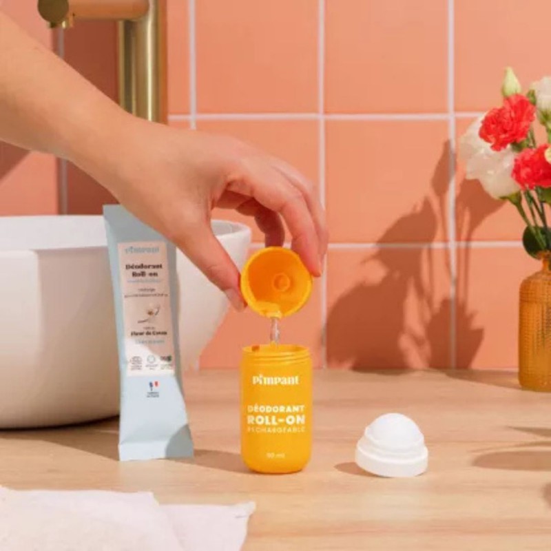 Kit déodorant roll-on vanille Pimpant rechargeable - Lucie in the R