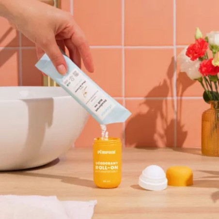 Kit déodorant roll-on vanille Pimpant rechargeable - Lucie in the R
