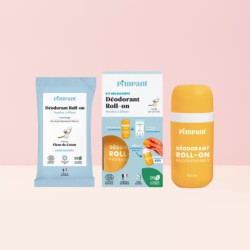 Kit déodorant roll-on vanille Pimpant rechargeable | Lucie in the R