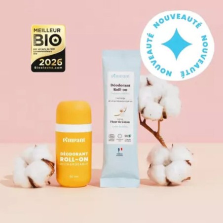 Kit déodorant roll-on vanille Pimpant rechargeable | Lucie in the R