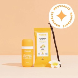 Kit déodorant roll-on vanille Pimpant rechargeable - Lucie in the R