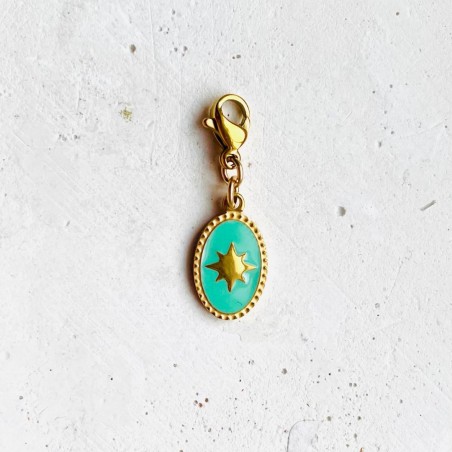 Pendentif Kim vert - Chouhuihui