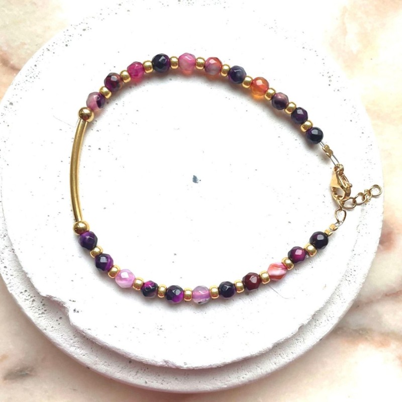 Bracelet Eglantine rose - Chouhuihui