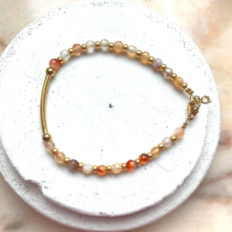 Bracelet Eglantine beige - Chouhuihui