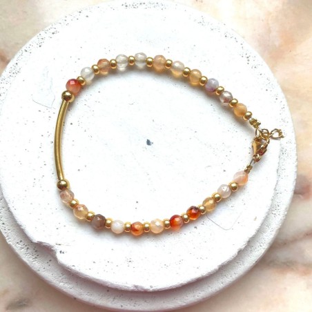 Bracelet Eglantine beige - Chouhuihui