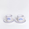 Set tasses espresso “Viens on rêve viens on s’aime” porcelaine | Lucie in the R