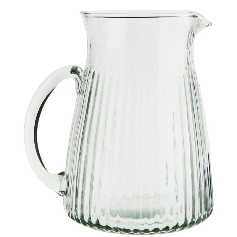 Carafe verre strié Madam Stoltz design table | Lucie in the R