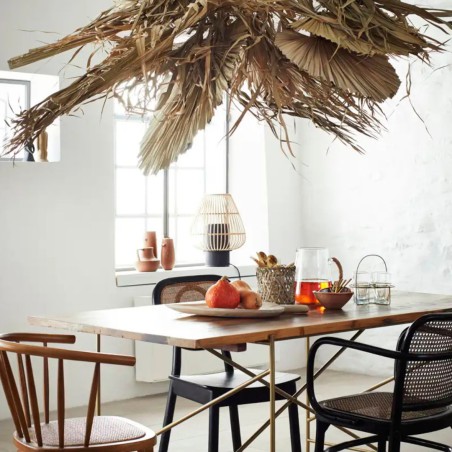 Carafe verre avec hanse ne bambou Madam Stoltz design table | Lucie in the R