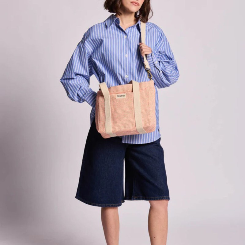 Sac banane mini Louise tressé Hindbag coton | Lucie in the R