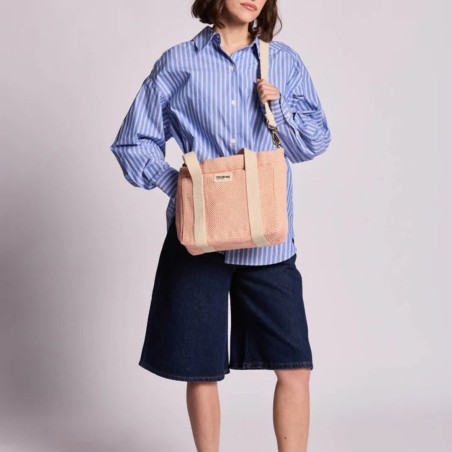 Sac banane mini Louise tressé Hindbag coton | Lucie in the R