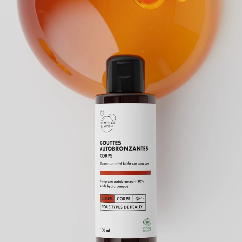 Gouttes autobronzantes corps Clémence & Vivien naturel | Lucie in the R