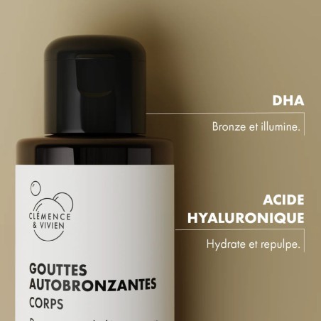 Gouttes autobronzantes corps Clémence & Vivien naturel | Lucie in the R