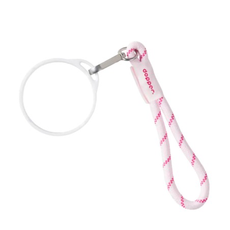 Cordon Dopper — Accessoire gourde pratique et recyclé Cherry Pink