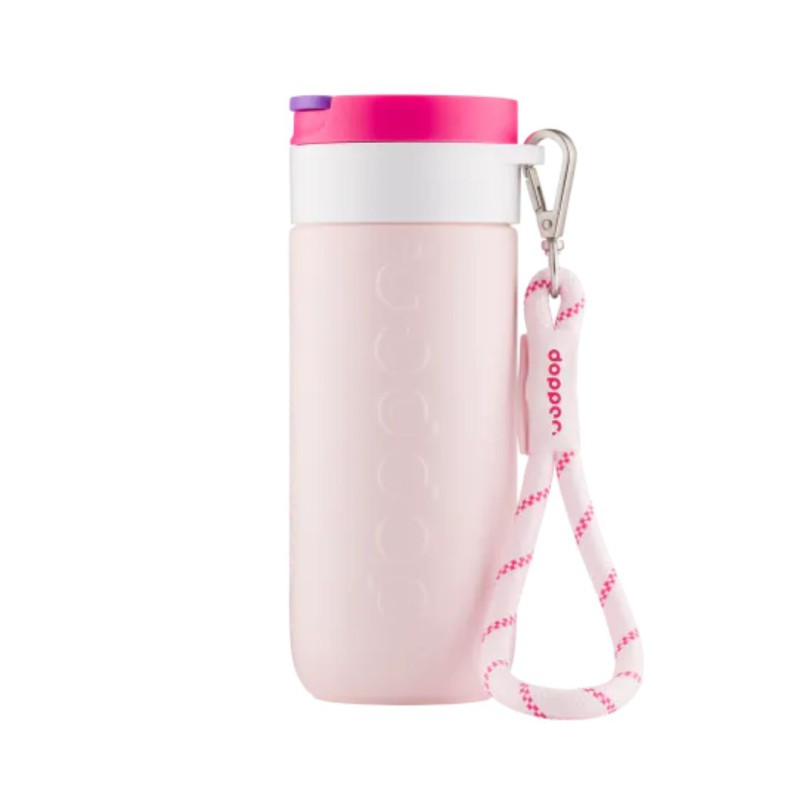 Cordon Dopper — Accessoire gourde pratique et recyclé Cherry Pink